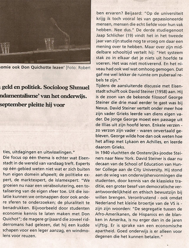 Onderwijs tegen barbarij